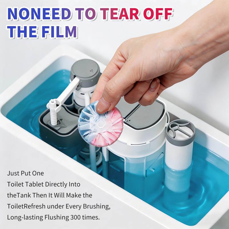 Tidevella Dual-Color Toilet Bowl Cleaner - 2-in-1 Clean & Deodorize