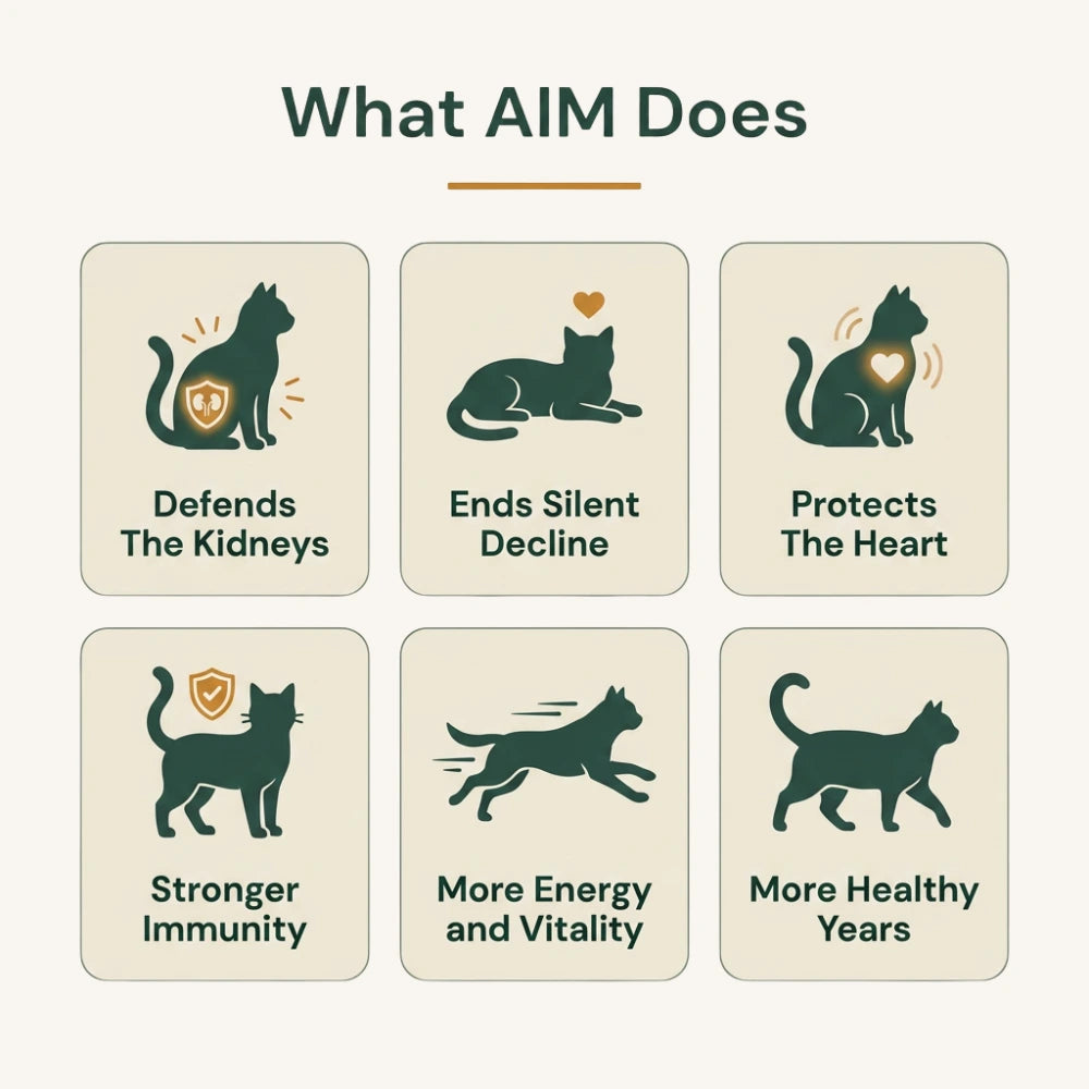 HappyCats AIM, Unlock Your Cat’s Longest, Healthiest Life – Claim 50% Off Today