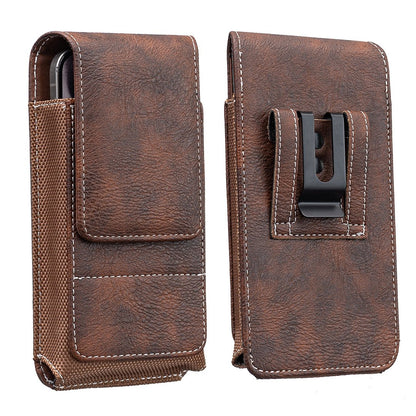 ⚡Big Discount | Waist Belt Cell Phone Pouch 📱 Multi-Pocket Leather Phone Case with Card Holder