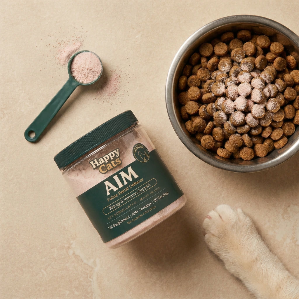 HappyCats AIM, Unlock Your Cat’s Longest, Healthiest Life – Claim 50% Off Today