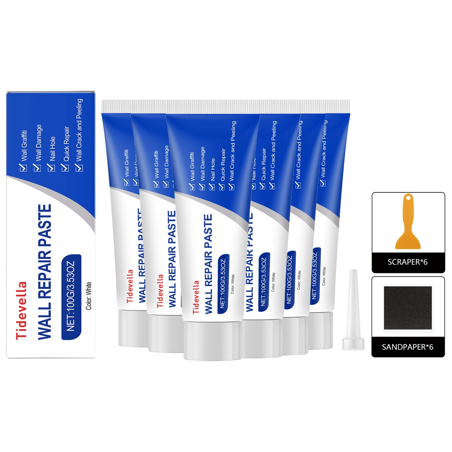 Tidevella Wall Repair Paste – Effortless Wall Repair, Walls Like New