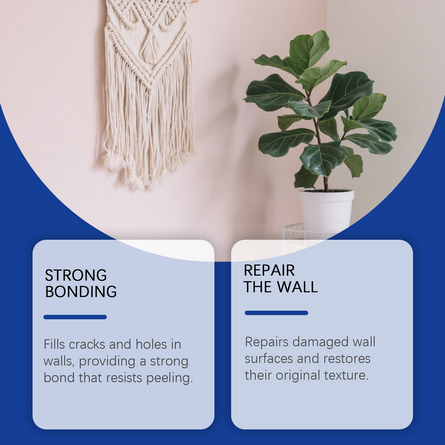 Tidevella Wall Repair Paste – Effortless Wall Repair, Walls Like New