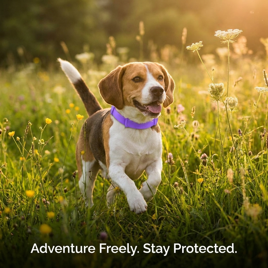 Tidevella Pets - All Natural Protection (8 Months Tick and Flea Collar for Dogs)