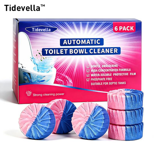 Tidevella Dual-Color Toilet Bowl Cleaner - 2-in-1 Clean & Deodorize