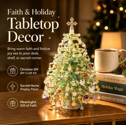 🎄✨ DIY Beaded Christmas Tree Kit – 🎅Create Your Own Sparkling Holiday Decoration
