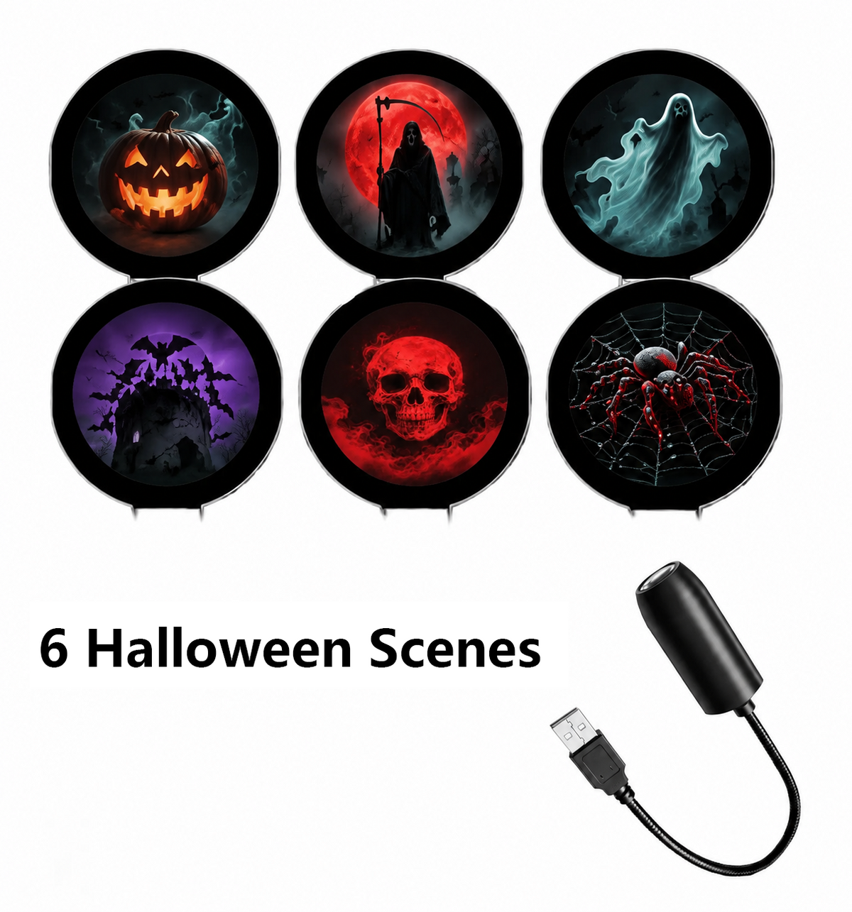 ✨Plug-&-Play HD Christmas Projector – 6 or 10 Festive Scenes