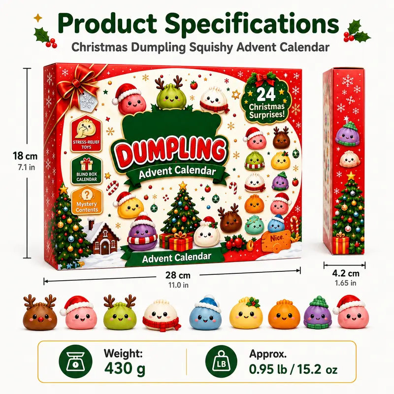 Dumpling Squeeze Advent Calendar – 24 Days of Christmas Surprises