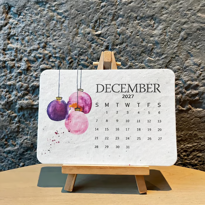 🌱2027 Timeless Seed Calendar｜Eco-Friendly Plantable Calendar 🌱 Plan • Plant • Grow • Enjoy