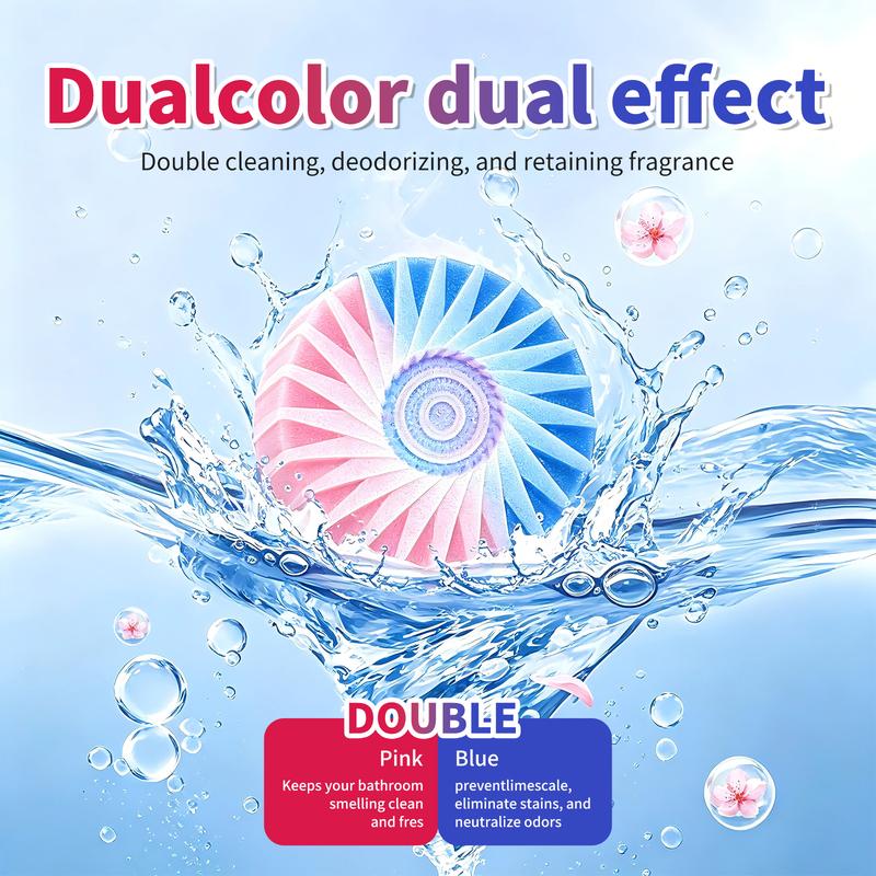 Tidevella Dual-Color Toilet Bowl Cleaner - 2-in-1 Clean & Deodorize