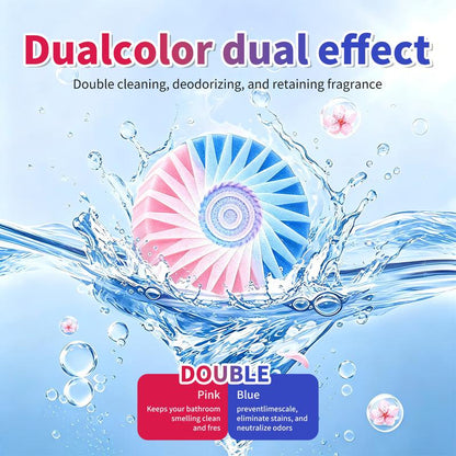 Tidevella Dual-Color Toilet Bowl Cleaner - 2-in-1 Clean & Deodorize