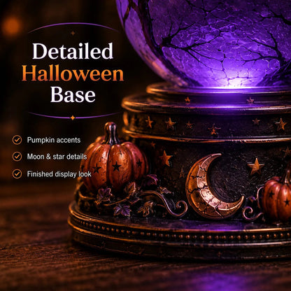 🔥 Last Day 49% OFF🎃Halloween Raven Crystal Ball Lighted Decor👻