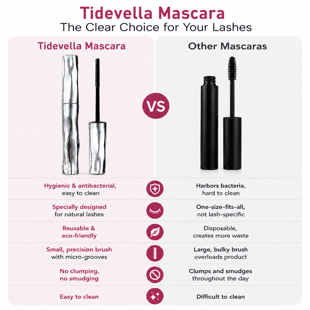 Tidevella Waterproof Fibre Mascara💧  – Volume & Length without Clumping for Dramatic Moments