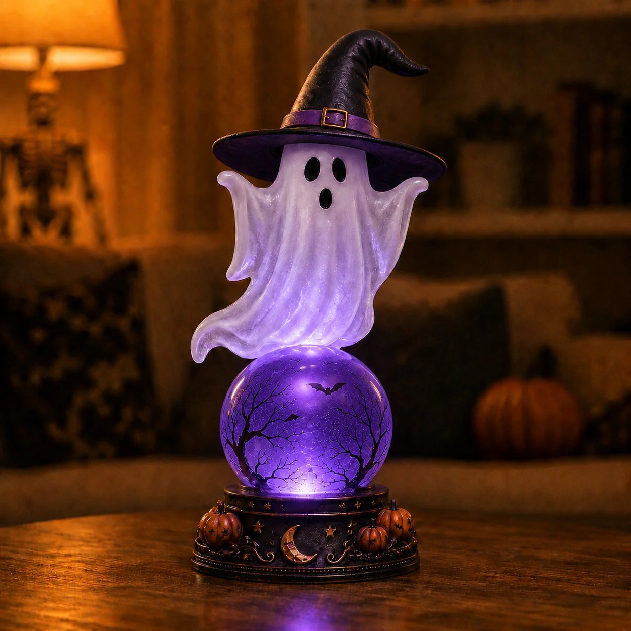 🔥 Last Day 49% OFF🎃Halloween Raven Crystal Ball Lighted Decor👻
