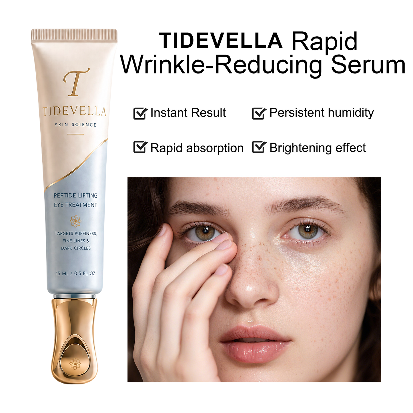 Tidevella Instant Face Temporary Tightener – Instant visible results in 30 seconds