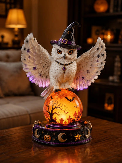 🔥 Last Day 49% OFF🎃Halloween Raven Crystal Ball Lighted Decor👻