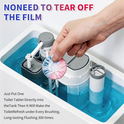 Tidevella Dual-Color Toilet Bowl Cleaner - 2-in-1 Clean & Deodorize