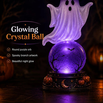 🔥 Last Day 49% OFF🎃Halloween Raven Crystal Ball Lighted Decor👻