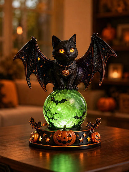 🔥 Last Day 49% OFF🎃Halloween Raven Crystal Ball Lighted Decor👻
