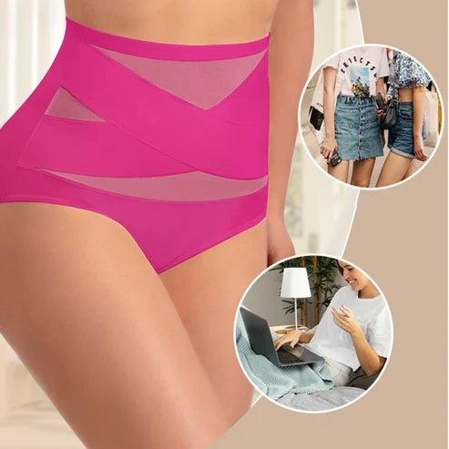✨LAST DAY BUY 1 GET 2 FREE✨Plus-Size High-Waist Cross Tummy Control Panties