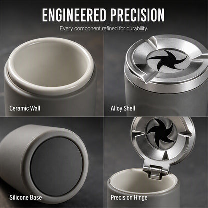 🔥 50% OFF PROMO 2026 🚗 Rotating Car Ashtray, Ceramic Inner Coating, Waterproof & Odor-Proof for Your Vehicle ✨🎉